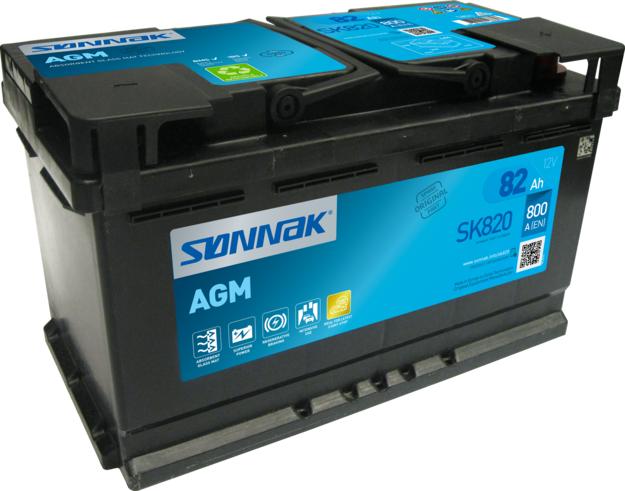 Sonnak SK820 - Стартерна акумуляторна батарея, АКБ autocars.com.ua