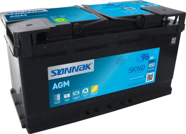 Sonnak SK960 - Стартерна акумуляторна батарея, АКБ autocars.com.ua