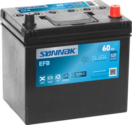 Sonnak SL604 - Стартерна акумуляторна батарея, АКБ autocars.com.ua
