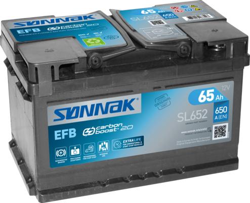 Sonnak SL652 - Стартерна акумуляторна батарея, АКБ autocars.com.ua