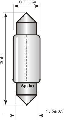 Spahn Glühlampen BL5236 - Лампа накаливания, фонарь освещения номерного знака autodnr.net