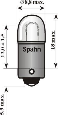 Spahn Glühlampen 2502 - Лампа розжарювання, ліхтар покажчика повороту autocars.com.ua