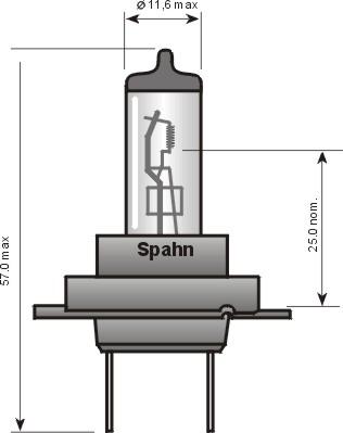 Spahn Glühlampen 57080 - Лампа накаливания, фара дальнего света autodnr.net