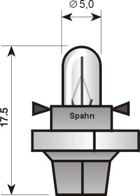 Spahn Glühlampen 6490 - Лампа розжарювання, Освітлення салону autocars.com.ua