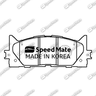 SpeedMate SM-BPJ009 - Тормозные колодки, дисковые, комплект autodnr.net