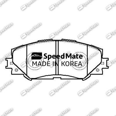 SpeedMate SM-BPJ025 - Гальмівні колодки, дискові гальма autocars.com.ua