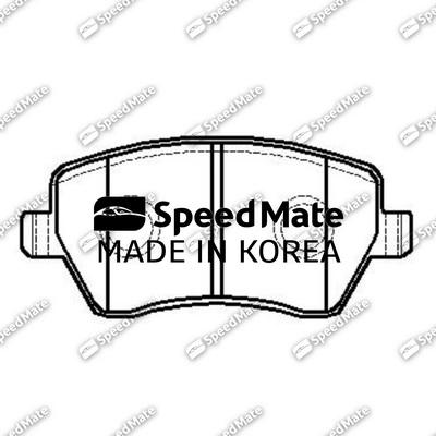 SpeedMate SM-BPJ027 - Гальмівні колодки, дискові гальма autocars.com.ua