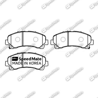 SpeedMate SM-BPJ244 - Гальмівні колодки, дискові гальма autocars.com.ua