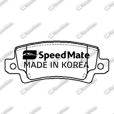 SpeedMate SM-BPJ442 - Гальмівні колодки, дискові гальма autocars.com.ua