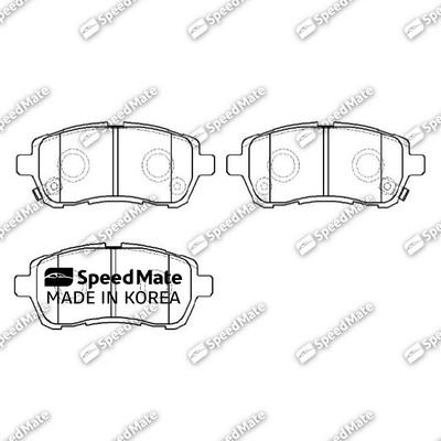 SpeedMate SM-BPJ735 - Тормозные колодки, дисковые, комплект autodnr.net