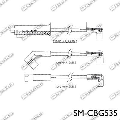 SpeedMate SM-CBG535 - Комплект проводів запалювання autocars.com.ua