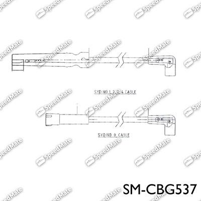 SpeedMate SM-CBG537 - Комплект проводов зажигания autodnr.net