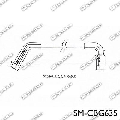 SpeedMate SM-CBG635 - Комплект проводів запалювання autocars.com.ua