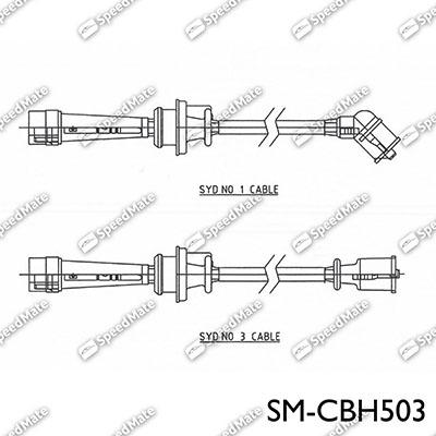 SpeedMate SM-CBH503 - Комплект проводів запалювання autocars.com.ua