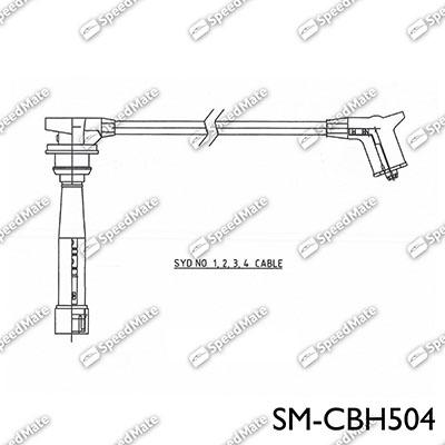 SpeedMate SM-CBH504 - Комплект проводов зажигания avtokuzovplus.com.ua