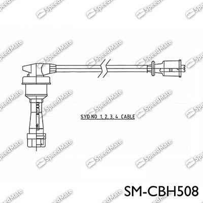 SpeedMate SM-CBH508 - Комплект проводов зажигания avtokuzovplus.com.ua