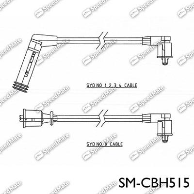 SpeedMate SM-CBH515 - Комплект проводов зажигания autodnr.net