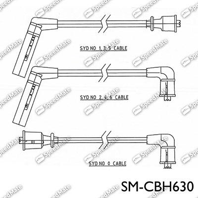 SpeedMate SM-CBH630 - Комплект проводов зажигания avtokuzovplus.com.ua