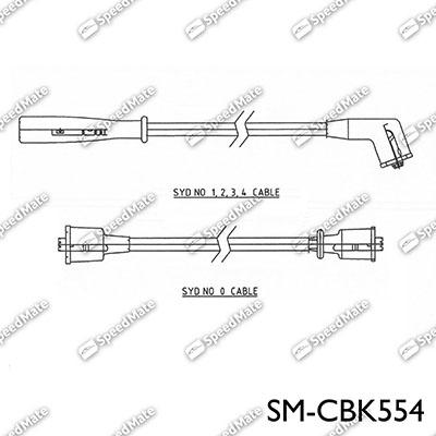 SpeedMate SM-CBK554 - Комплект проводів запалювання autocars.com.ua