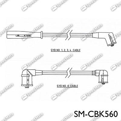 SpeedMate SM-CBK560 - Комплект проводів запалювання autocars.com.ua
