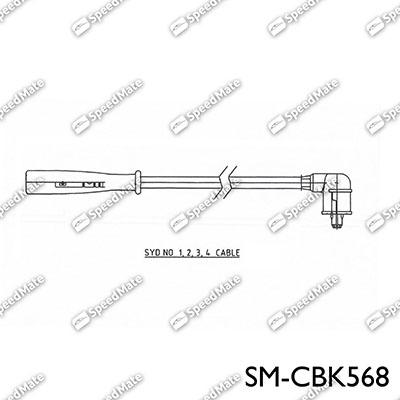 SpeedMate SM-CBK568 - Комплект проводів запалювання autocars.com.ua