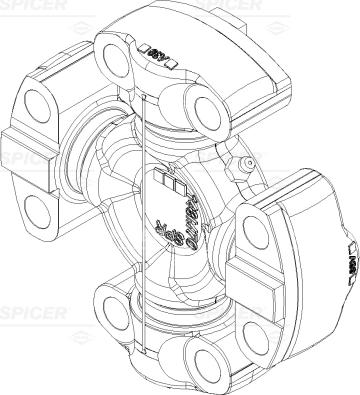 Spicer 3050915000 - Шарнір, поздовжній вал autocars.com.ua