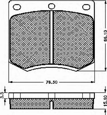 Spidan 30103 - Тормозные колодки, дисковые, комплект avtokuzovplus.com.ua