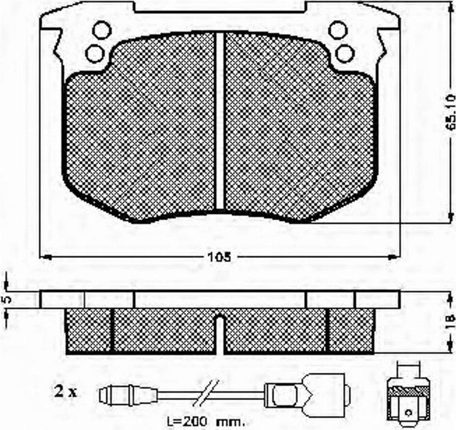 Spidan 30140 - Гальмівні колодки, дискові гальма autocars.com.ua