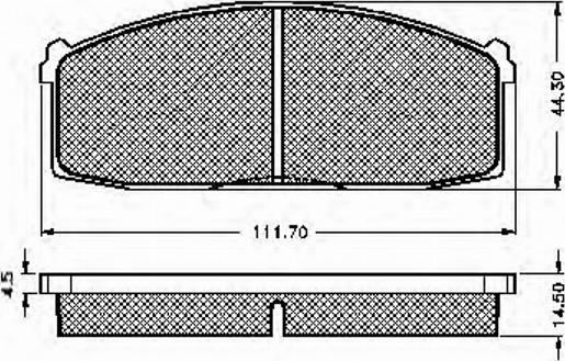 Spidan 30141 - Тормозные колодки, дисковые, комплект autodnr.net