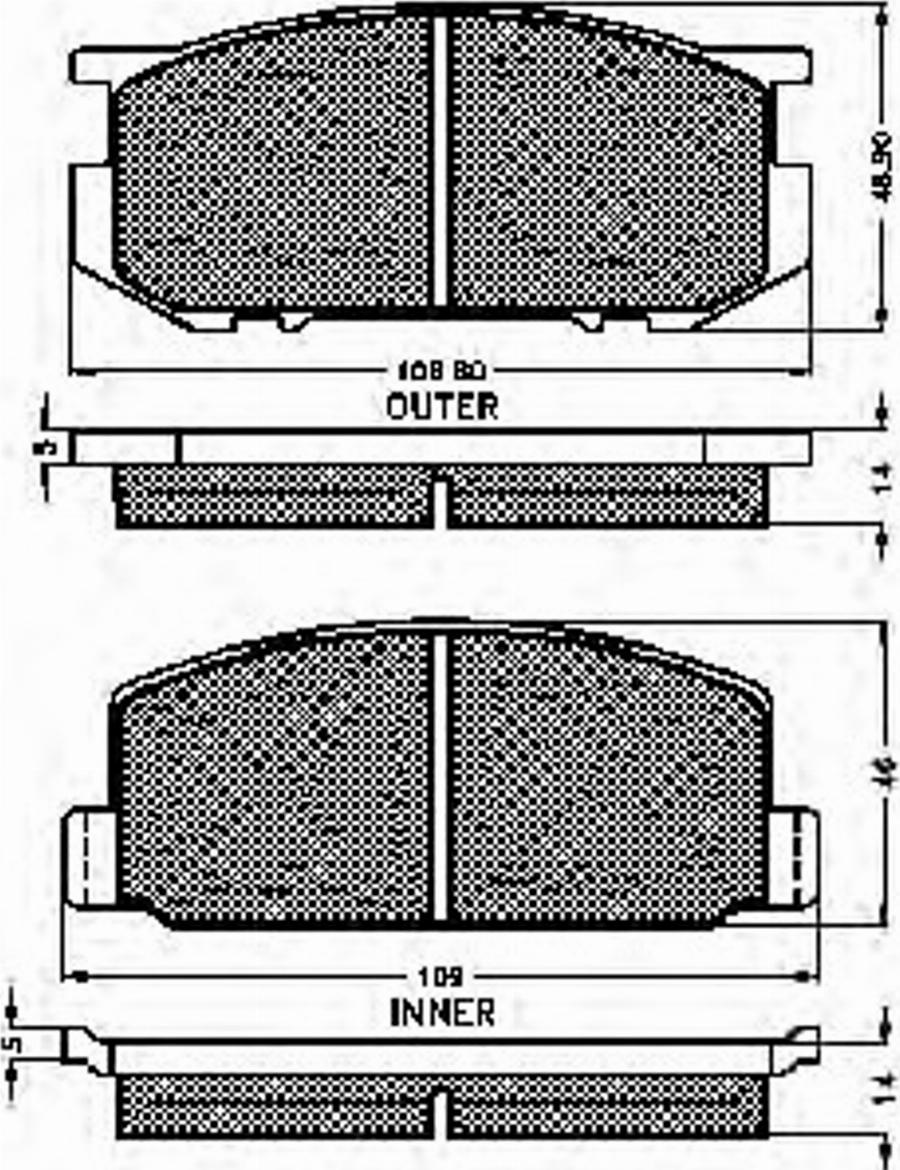 Spidan 30142 - Тормозные колодки, дисковые, комплект autodnr.net