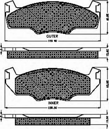 Spidan 30156 - Тормозные колодки, дисковые, комплект avtokuzovplus.com.ua