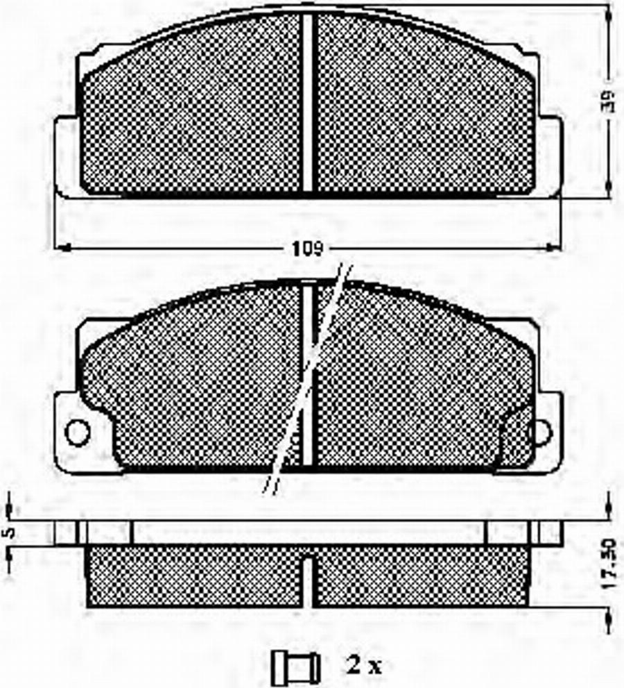 Spidan 30168 - Тормозные колодки, дисковые, комплект avtokuzovplus.com.ua