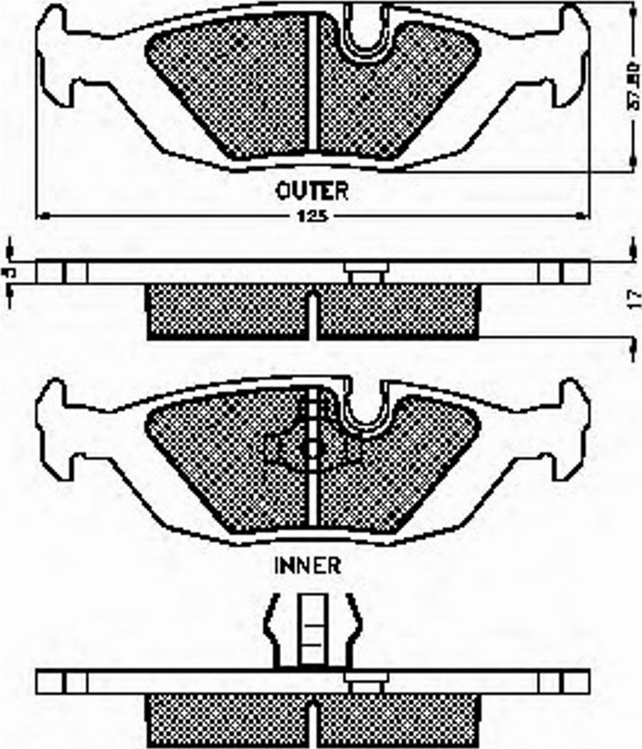 Spidan 30192 - Тормозные колодки, дисковые, комплект autodnr.net