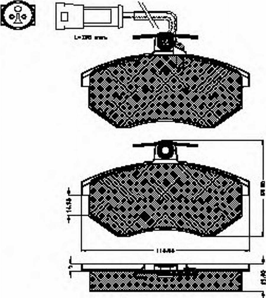 Spidan 30206 - Тормозные колодки, дисковые, комплект avtokuzovplus.com.ua