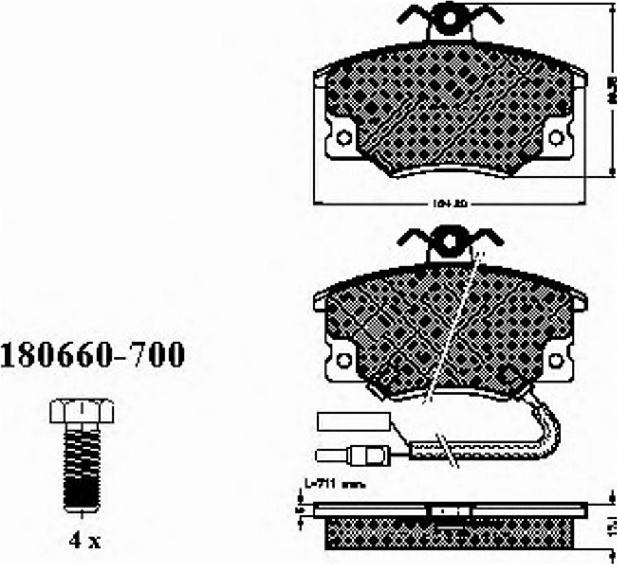 Spidan 30211 - Тормозные колодки, дисковые, комплект autodnr.net