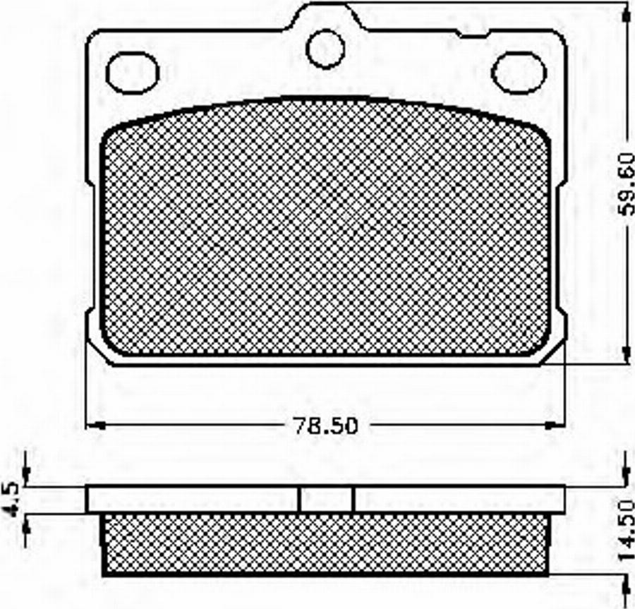 Spidan 30311 - Тормозные колодки, дисковые, комплект autodnr.net