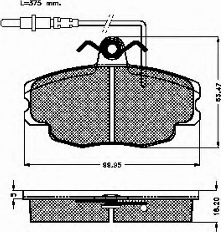 Spidan 30947 - Тормозные колодки, дисковые, комплект avtokuzovplus.com.ua