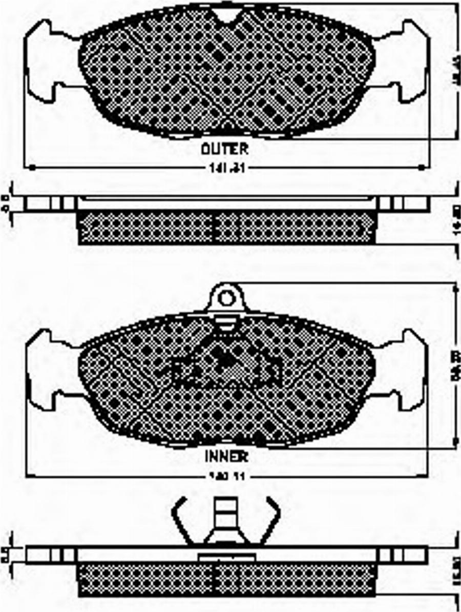 Spidan 30960 - Тормозные колодки, дисковые, комплект avtokuzovplus.com.ua