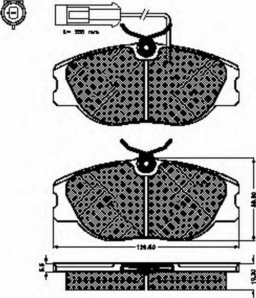 Spidan 30966 - Тормозные колодки, дисковые, комплект avtokuzovplus.com.ua