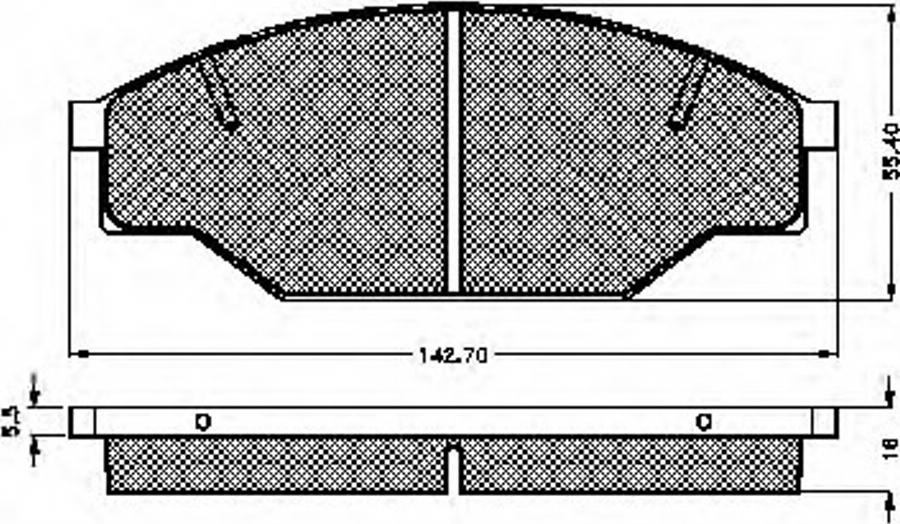 Spidan 31004 - Тормозные колодки, дисковые, комплект avtokuzovplus.com.ua