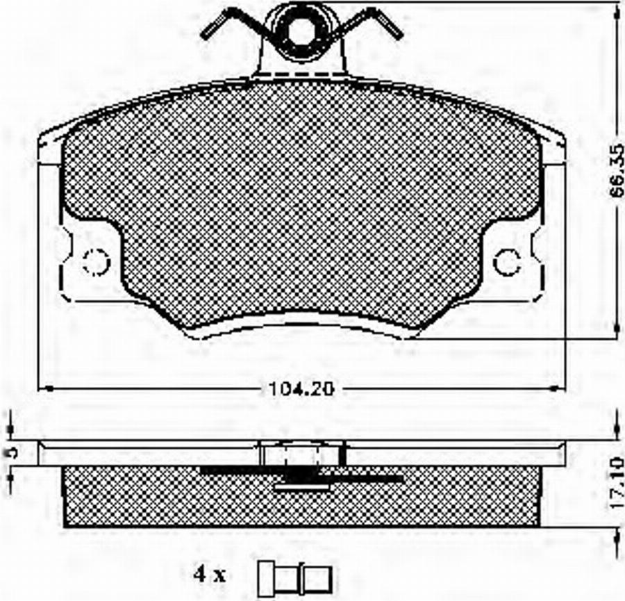 Spidan 31012 - Тормозные колодки, дисковые, комплект avtokuzovplus.com.ua