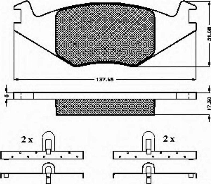 Spidan 31015 - Тормозные колодки, дисковые, комплект avtokuzovplus.com.ua