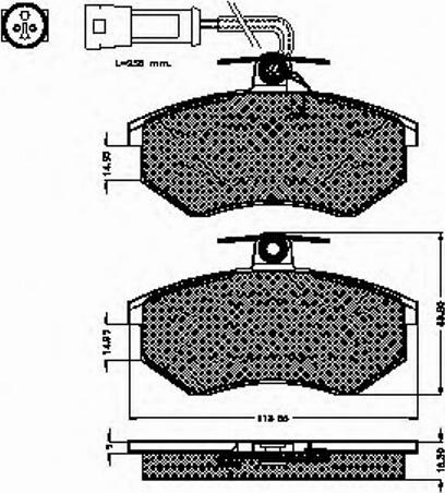 Spidan 31019 - Тормозные колодки, дисковые, комплект avtokuzovplus.com.ua