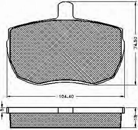 Spidan 31043 - Тормозные колодки, дисковые, комплект autodnr.net