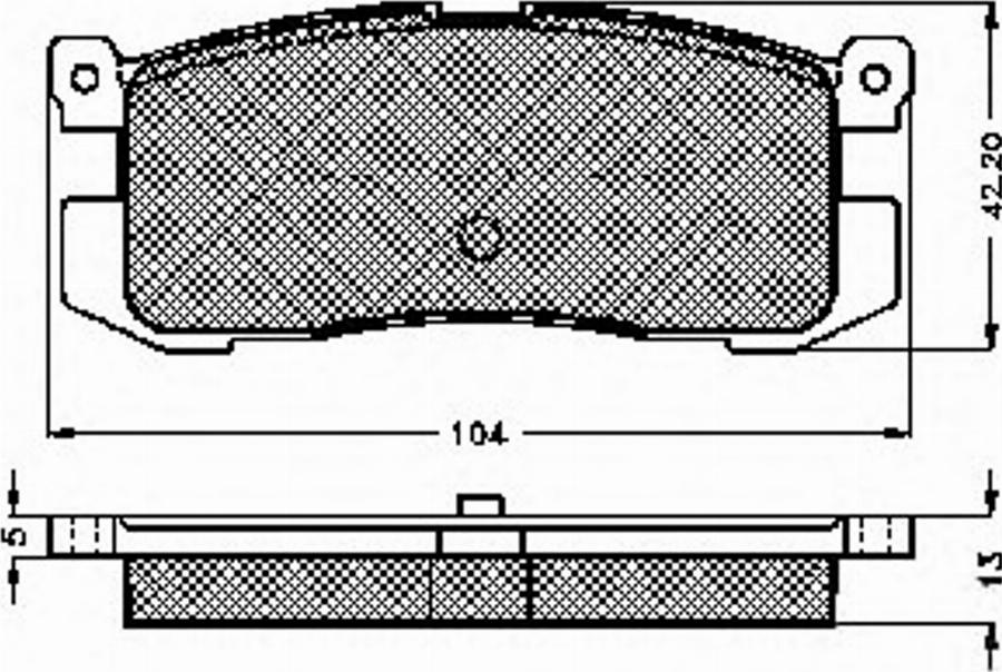 Spidan 31088 - Тормозные колодки, дисковые, комплект avtokuzovplus.com.ua