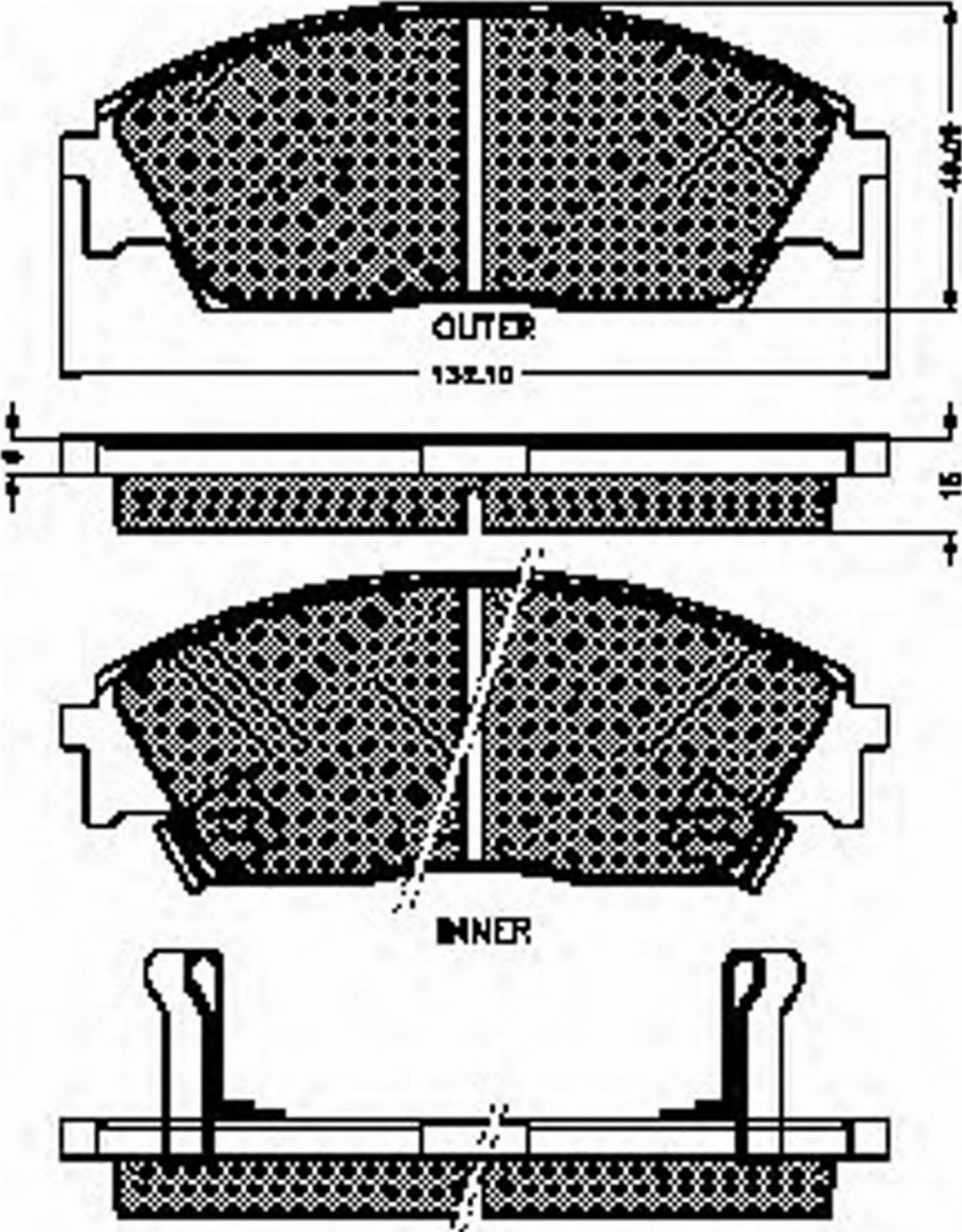 Spidan 31100 - Тормозные колодки, дисковые, комплект avtokuzovplus.com.ua