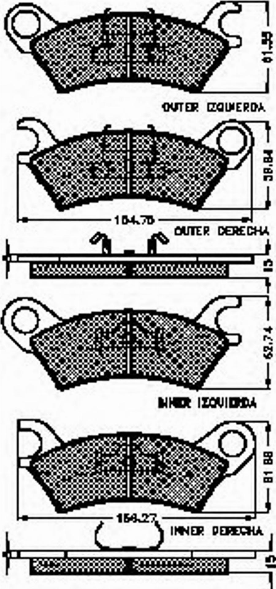 Spidan 31116 - Тормозные колодки, дисковые, комплект autodnr.net