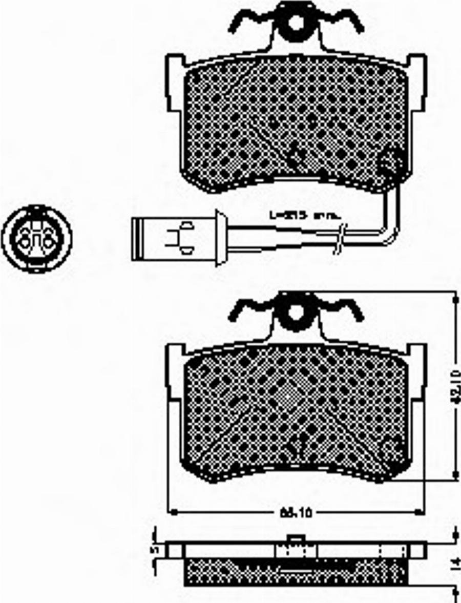 Spidan 31288 - Тормозные колодки, дисковые, комплект avtokuzovplus.com.ua