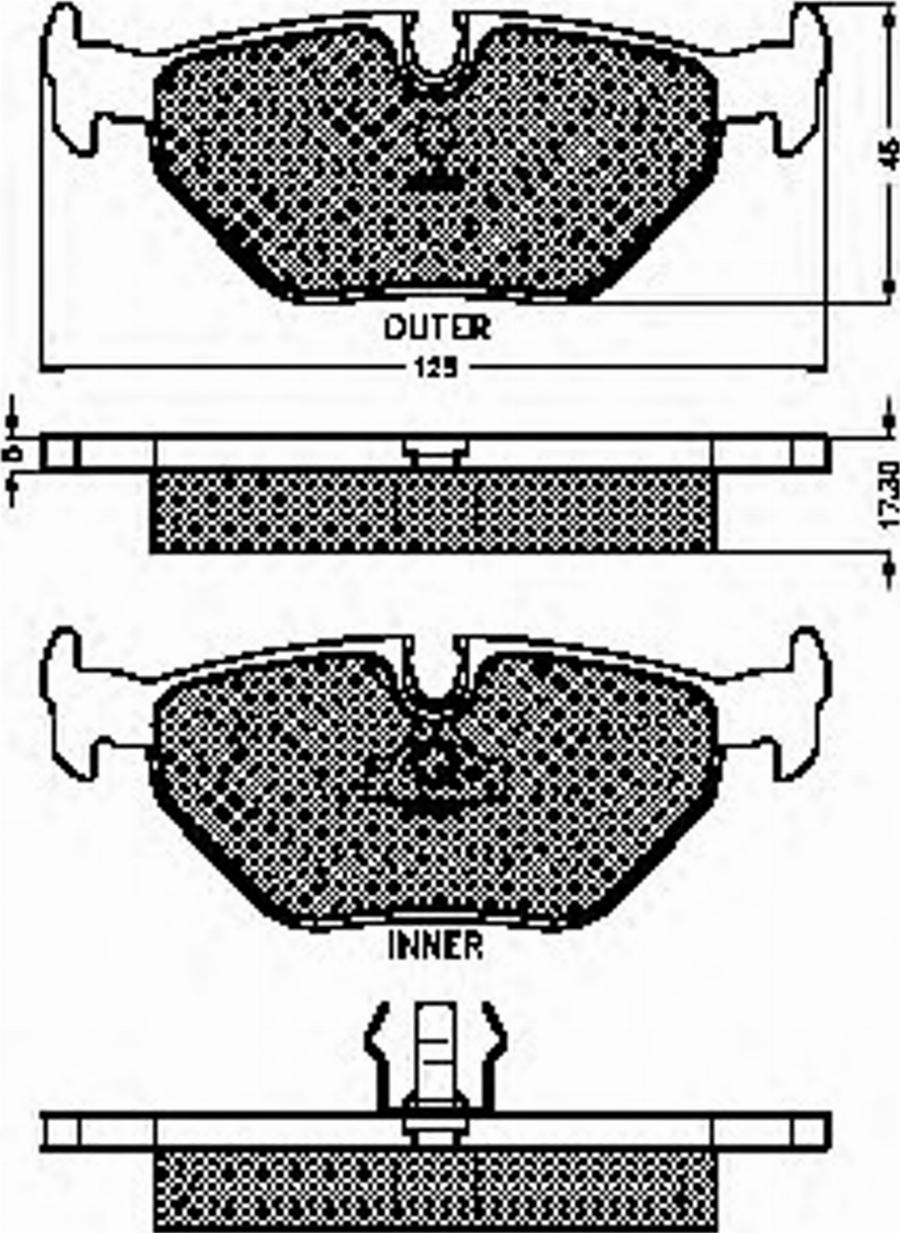 Spidan 31343 - Тормозные колодки, дисковые, комплект avtokuzovplus.com.ua