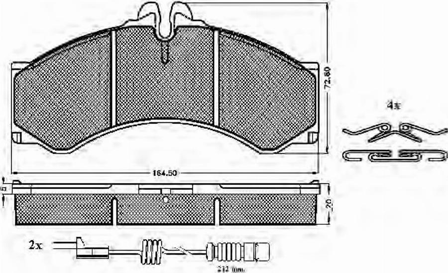 Spidan 31399 - Тормозные колодки, дисковые, комплект autodnr.net